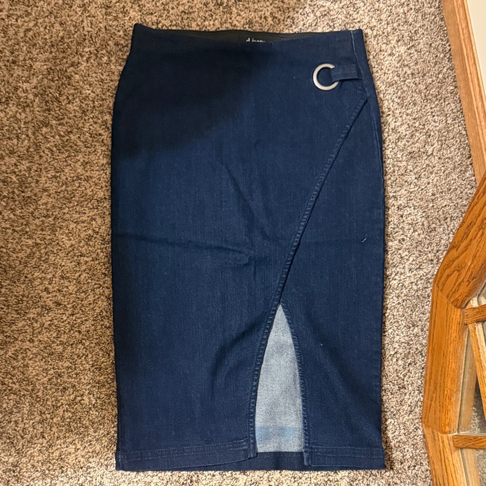 Elegant Denim 90s pencil Skirt